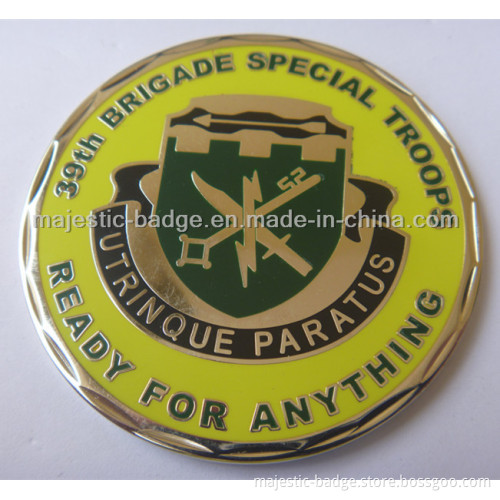 Customized Gold Plating Paratus Coin